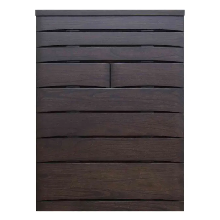 丸田木工 桐蔵 チェスト タンス 幅102 8段 ダーク 衣類収納 着物収納 桐ダンス kg102800cdk【別送品】