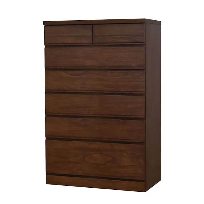 丸田木工 桐詞 チェスト タンス 幅78 6段 ウォールナット 衣類収納 箪笥 桐ダンス kk078600cwn【別送品】