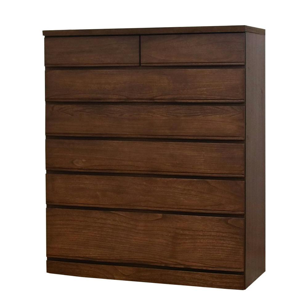 丸田木工 桐詞 チェスト タンス 幅102 6段 ウォールナット 衣類収納 着物収納 桐ダンス kk102600cwn【別送品】