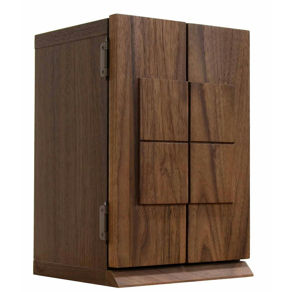 丸田木工 厨子型モダン仏壇 ロリエフ ウォールナット 家具調仏壇