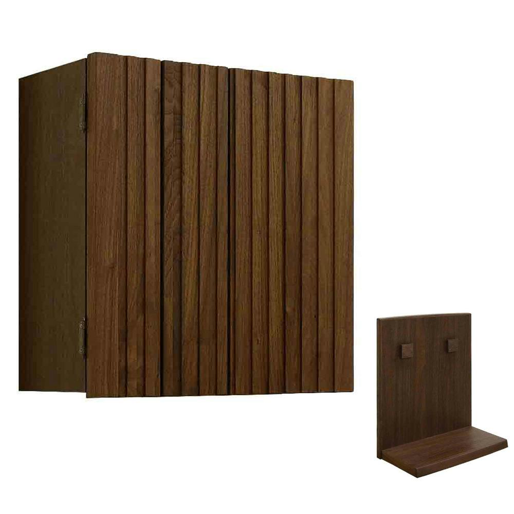 丸田木工 壁掛け仏壇 スリット ウォールナット 専用台セット 家具調仏壇 モダン仏壇 ミニ仏壇 slset000bwn【別送品】