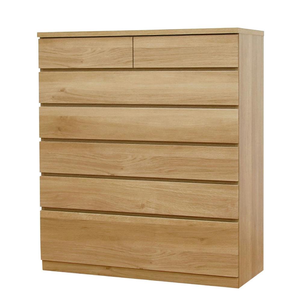 丸田木工 シルフ チェスト タンス 幅102 6段 オーク 収納 箪笥 大川家具 sy102600cwo【別送品】