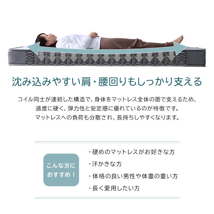 HomeTaste ボンネルコイルマットレス【Bonjia-ボンジーアー】セミ