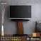 HomeTaste デザインテレビスタンド ハイスイングタイプ 専用棚 SET 【BROART-ブラートー】 シャビーオーク セット商品 首振り 簡単組立 BROT-SET--SBO【別送品】