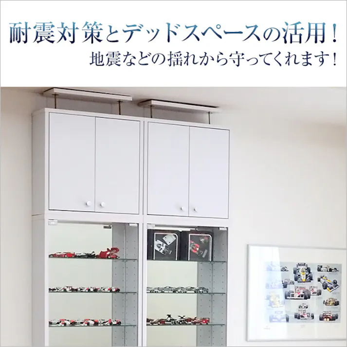 HomeTaste コレクションラック【-Luke-ルーク】浅型ハイタイプ(専用上置き) ダークブラウン 趣味収納 かっこいい 推し活 CLR-485UP--DBR【別送品】