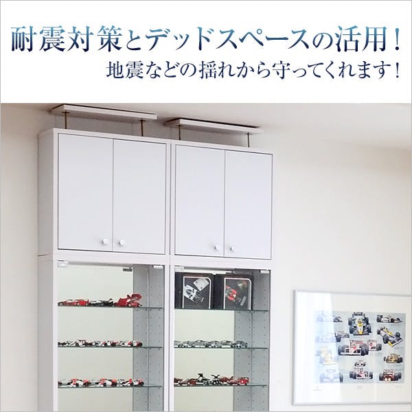 HomeTaste コレクションラック【-Luke-ルーク】浅型ハイタイプ(専用上