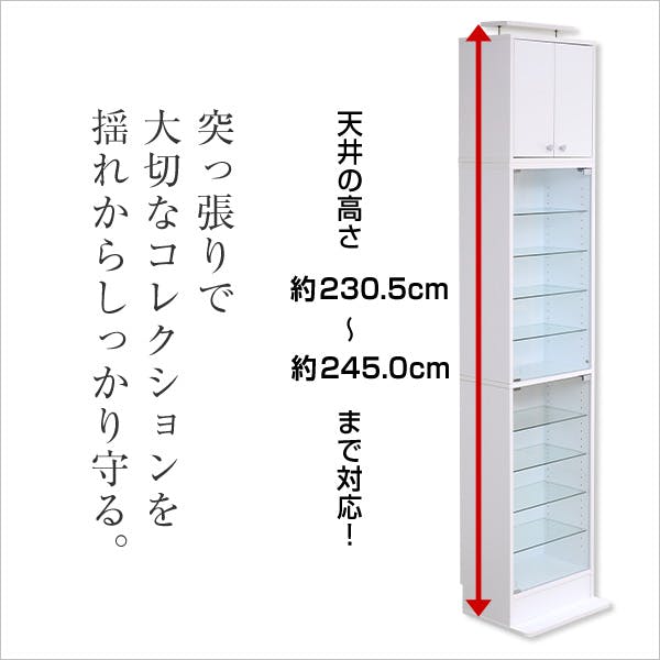 HomeTaste コレクションラック【-Luke-ルーク】深型ハイタイプ セット