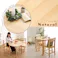 HomeTaste 北欧テイスト 円形ダイニング3点セット 丸型省スペース 天然木製【Saluna-サルーナ】 ナチュラル ダイニングテーブル インテリア チェア CPD-3--NA【別送品】