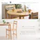 HomeTaste 北欧テイスト 円形ダイニング3点セット 丸型省スペース 天然木製【Saluna-サルーナ】 ホワイトウォッシュ ダイニングテーブル インテリア チェア CPD-3--WHW【別送品】