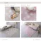 HomeTaste マイクロファイバー・デザインラグマットSサイズ(130×185cm)洗えるラグマット 【WASHFA2】 スモーキーピンク 滑り止め ふわふわ ノンホルム製品 FRG-D2-S--SKPK【別送品】