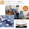 HomeTaste マイクロファイバー・デザインラグマットSサイズ(130×185cm)洗えるラグマット 【WASHFA】 モロッカンブルー 滑り止め ふわふわ ノンホルム製品 FRG-D-S--MBL【別送品】