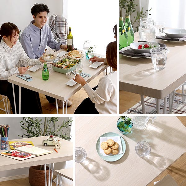 ブレックファースト ホワイト シンプルテーブル Amazon｜キッチン