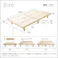 HomeTaste 北欧インテリア 天然木すのこベッド シングル【ヒュッゲーHygge-】 ナチュラル 寝具 おしゃれ 安いベッド HO-L01S--NA【別送品】