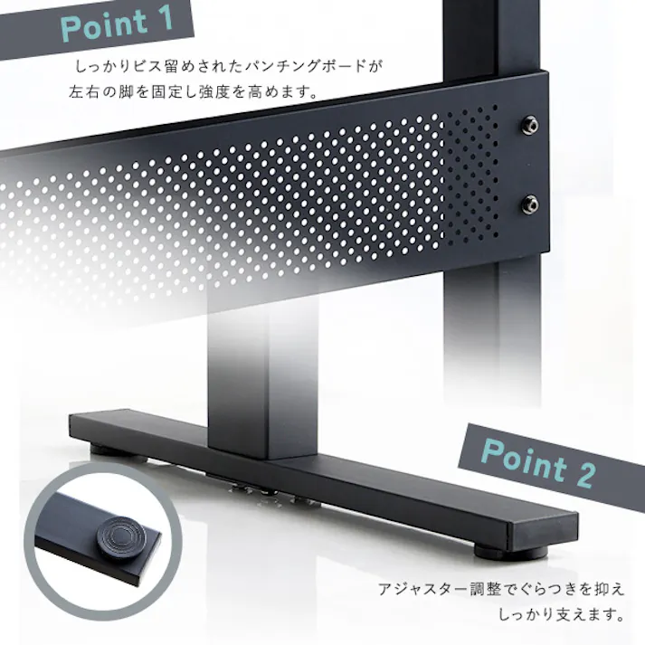 HomeTaste 無段階ガス圧昇降テーブル ウォールナット 昇降テーブル スタンディングデスク 脚 HT-JGD--WAL【別送品】