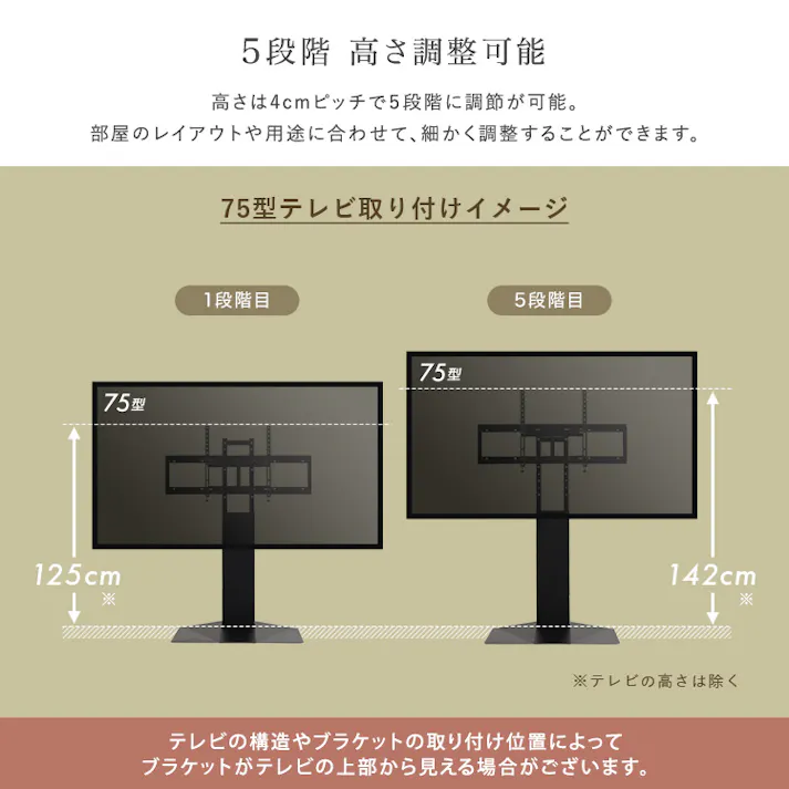 HomeTaste 壁寄せ五面体テレビスタンド 【Criste-クリストー】 専用棚板セット ホワイト モダン サウンドバー テレビ裏収納 LWAT-LTWAT--WH【別送品】