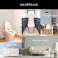 HomeTaste お手軽DIY!貼り直し可能なお手軽壁紙模様替えシート 腰壁ホワイトタイル カットしやすい壁紙 簡単DIY 防水加工 MG-WLS--K-WHT【別送品】