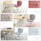 HomeTaste 大人かわいいチェア Elance エランセ パープル ワークチェア デスクチェア くすみカラー OK-CRC--PL【別送品】