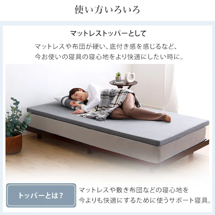 HomeTaste 高反発ウレタンマットレス【Beleza5-ベレーザ・ファイブー】(クイーン) グレー 寝返りしやすい マットレス コンパクト ORM-05Q--GY【別送品】