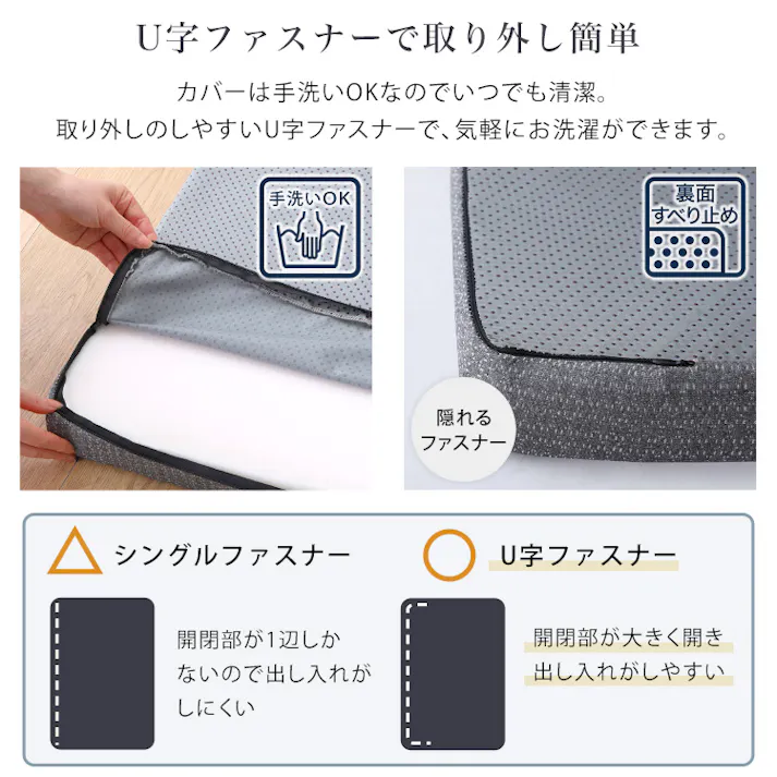 HomeTaste 高反発ウレタンマットレス【Beleza5-ベレーザ・ファイブー】(クイーン) グレー 寝返りしやすい マットレス コンパクト ORM-05Q--GY【別送品】