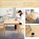HomeTaste 北欧テイスト ダイニング5点セット 天然木製 【Salute-サルーテ】 ナチュラル 食卓 家族 机 PND-5--NA【別送品】