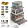 HomeTaste 5面開きができる!折りたたみ収納ボックス XLサイズ (82L) グレー コンテナ 収納 衣類 RGCB-XL--GY【別送品】