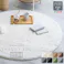 HomeTaste ふわふわシャギーラグ 円形100cm ブラック 丸型 かわいい 滑り止め SHRG-R100--BK【別送品】