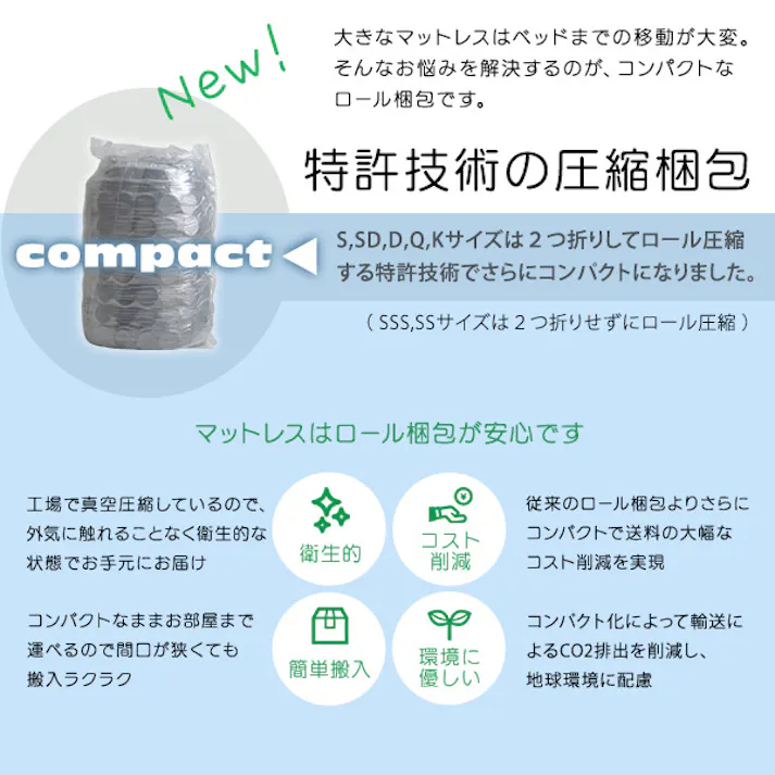 HomeTaste ポケットコイルマットレス(シングル) ブラック スリム 熟睡 寝具 SRM-01SS--BK【別送品】