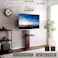 HomeTaste 壁寄せテレビスタンド ハイスイングタイプ ロー・ハイ共通 専用棚 SET ブラック 首振り セット テレビ台 SWAT-H-TWAT--BK【別送品】