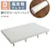 HomeTaste ウレタンロールマットレス【TERRDAM-テルダー】 ダブルサイズ ホワイト 睡眠 熟睡 脚付き URM-03D--WH【別送品】