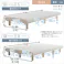 HomeTaste ウレタンロールマットレス【TERRDAM-テルダー】 ダブルサイズ ホワイト 睡眠 熟睡 脚付き URM-03D--WH【別送品】