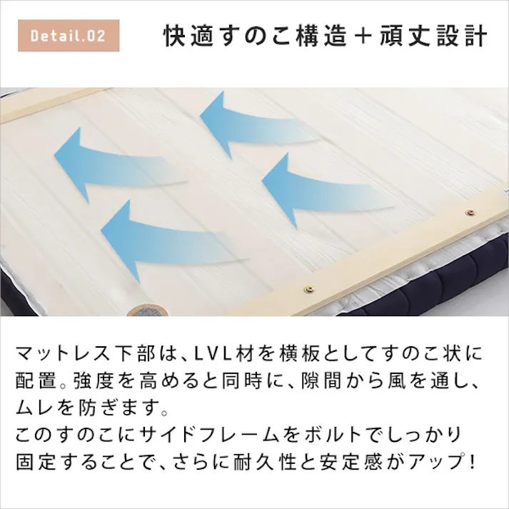 HomeTaste ウレタンロールマットレス【TERRDAM-テルダー】 セミダブルサイズ ブラウン 睡眠 熟睡 脚付き URM-03SD--BR【別送品】