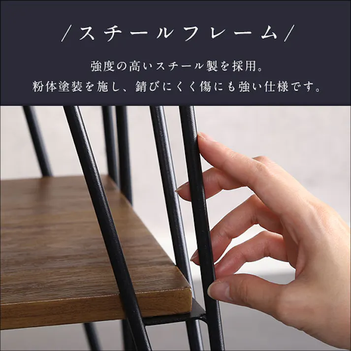 HomeTaste ヴィンテージマルチラック【torrid-トリッドー】 シャビーオーク テレビ台 スタイリッシュな鉄脚 モダン VBV-110--SBO【別送品】