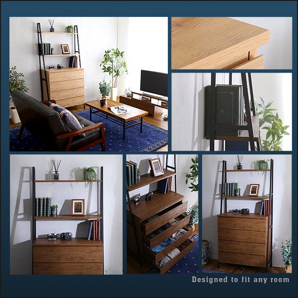 HomeTaste ヴィンテージ風チェストラック オールチェストタイプ