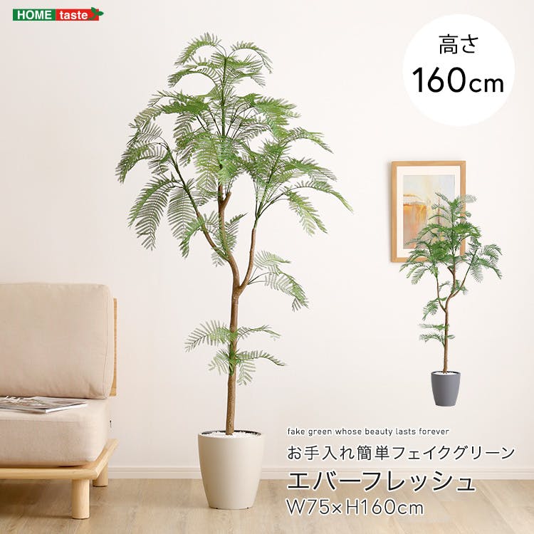 アーバン通商 お手入れ簡単フェイクグリーン エバーフレッシュ Mサイズ(160cm) 観葉植物 ジョイント式 鉢付 SH-06-EVE-M--GY【別送品】
