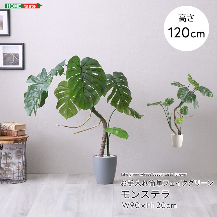 アーバン通商 お手入れ簡単フェイクグリーン モンステラ Sサイズ(120cm) 観葉植物 ジョイント式 鉢付 SH-06-MON-S--GY【別送品】