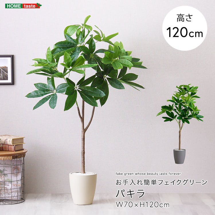アーバン通商 お手入れ簡単フェイクグリーン パキラ Sサイズ(120cm) 観葉植物 ジョイント式 鉢付 SH-06-PAC-S--GY【別送品】
