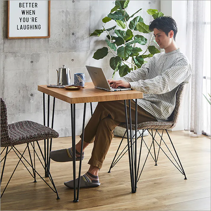 ファブリックダイニングチェア2脚 75cm幅テーブル 3点セット 【PALAY×Umbure】 ヴィンテージ風 コンパクトダイニング 汚れにくい SH-22-FFD3--WA-PKYE【別送品】