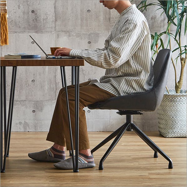 スタイリッシュダイニングチェア2脚 75cm幅テーブル 3点セット【Elde 
