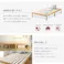 HomeTaste 2分で完成!組立簡単ベッド ハイタイプ ボンネルコイルマットレスセット(ダブル) ベッド本体:ナチュラル・マットレス:シルバー 工具不要 ロボット掃除機OK ベッド下収納対応 TRS-H-BRM-D--NASL【別送品】