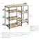 HomeTaste ヴィンテージ調 調節可能棚付き カウンター シャビーオーク シンプル設計 90cm幅キッチン収納 ゆとりスペース VKZ-90KC-T--SBO【別送品】