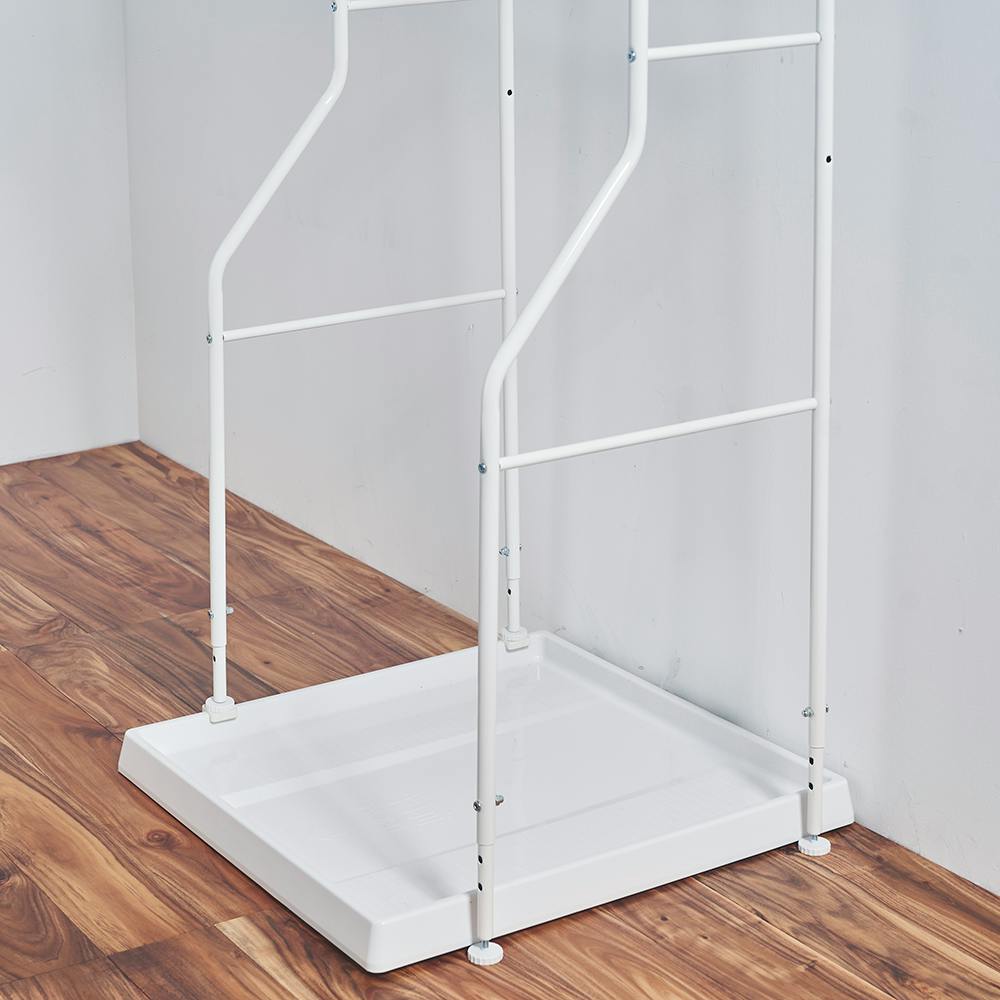 OVITAS ランドリーラック棚2段 59.0～87.0×51.5×182.0～191.0cm