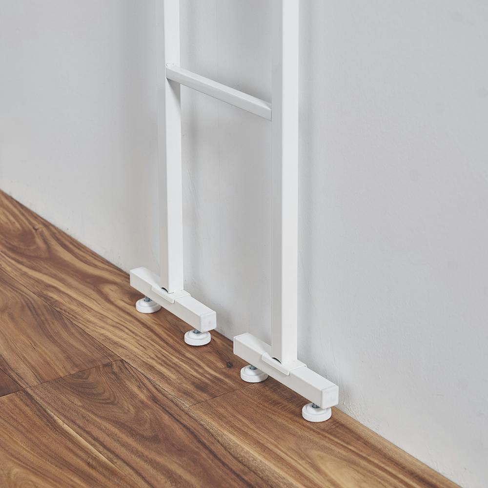 OVITAS 突っ張りランドリーラックロータイプ棚2段 50×35×135.0～208.5