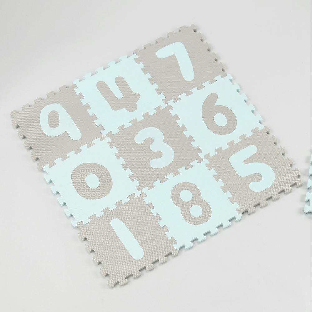 OVITAS パズルマット(ブルー) 32×32×1.3cm フロアマット キッズマット ベビーマット 2750103【別送品】