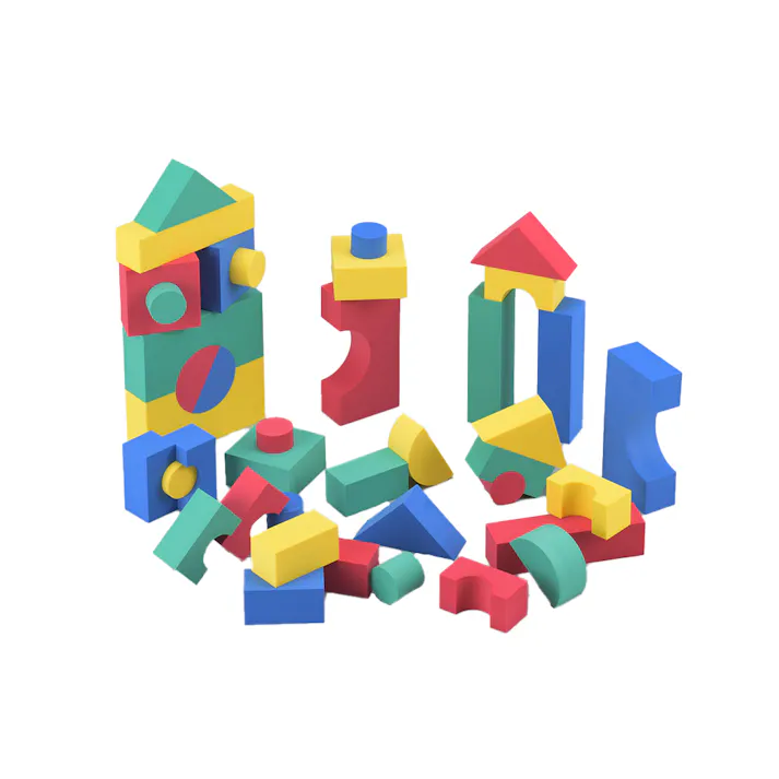 OVITAS ソフトブロック40ピース ソフト積み木 カラフル おもちゃ 2750107【別送品】