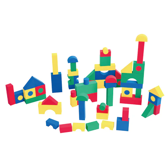 OVITAS ソフトブロック40ピース ソフト積み木 カラフル おもちゃ 2750107【別送品】