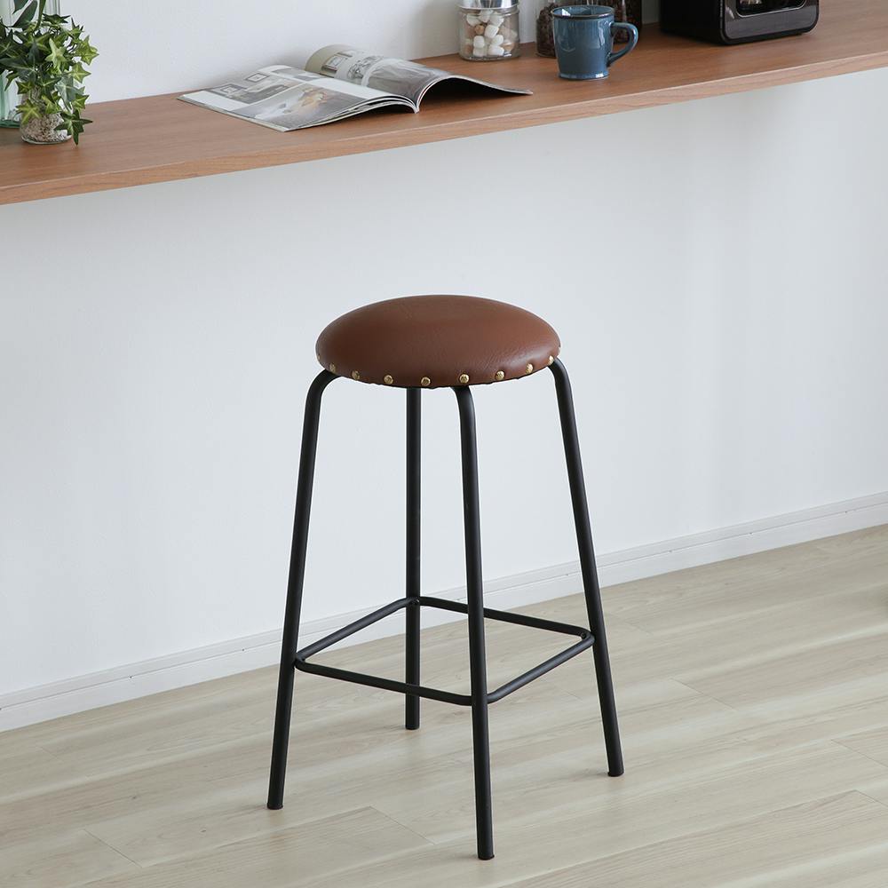 OVITAS カウンターバースツール 33×33×63.5cm カウンターチェア 椅子 おしゃれ 2750116【別送品】