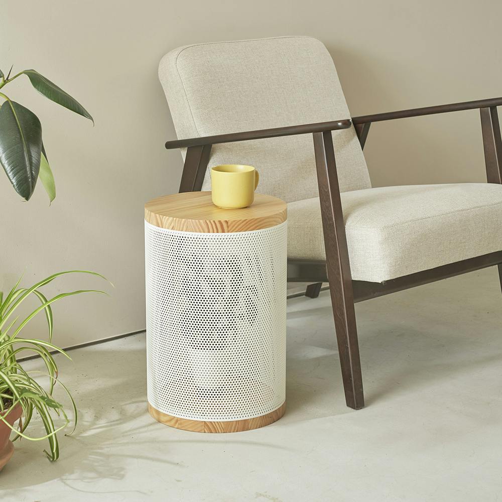 OVITAS 収納スツール(ホワイト) 30×30×44.5cm 収納ボックス 椅子