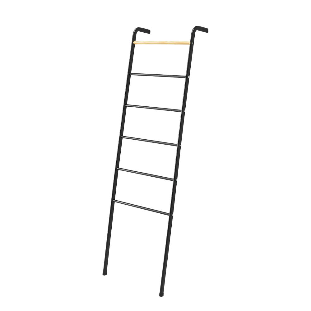 OVITAS 壁掛けハンガー 48×30×160.5cm ブラック 収納 タオルハンガー ハンガーラック 2680046【別送品】