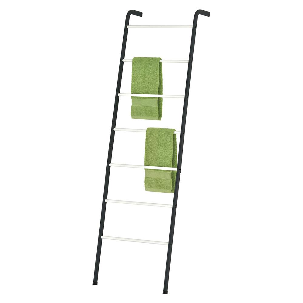 OVITAS 壁掛けハンガー 48×30×160.5cm ブラック 収納 タオルハンガー ハンガーラック 2680051【別送品】