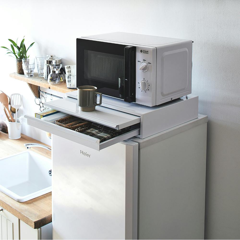 OVITAS キッチンサポートテーブル＆引き出し 45×40×10cm レンジ台